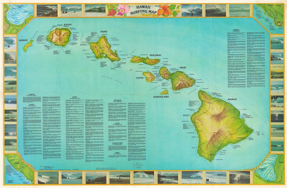 Hawaii Surfing Map. - Main View