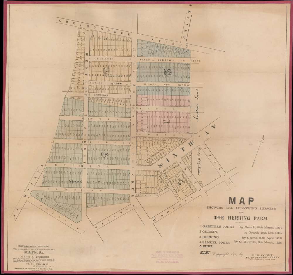 Map Showing the Following Surveys on the Herring Farm. - Main View