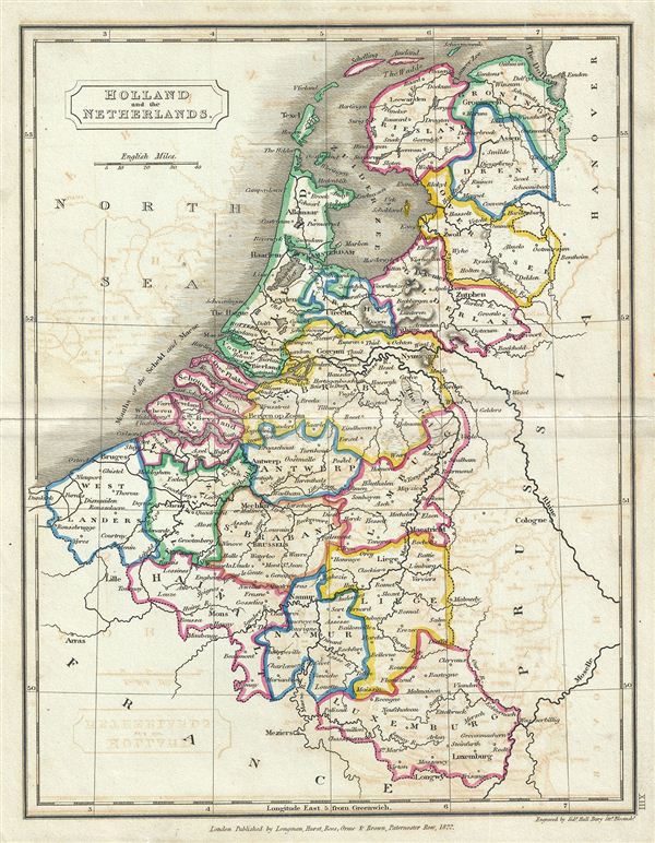 Holland and the Netherlands.: Geographicus Rare Antique Maps
