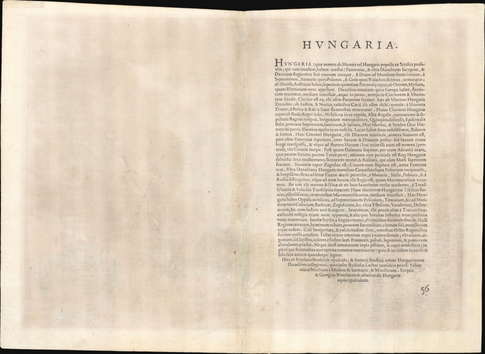 Hungariae Descriptio Wolfgango Lazio Auct. - Alternate View 1