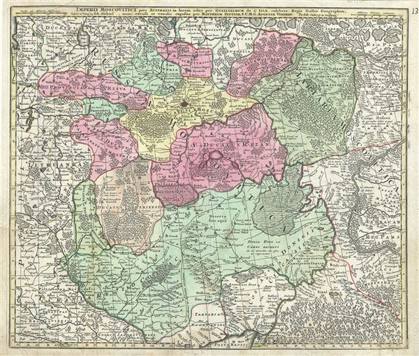 Imperii Moscovitici pars Australis in lucem edita per Guillielmum de l'Isle, Regis Galliae Geographum. - Main View