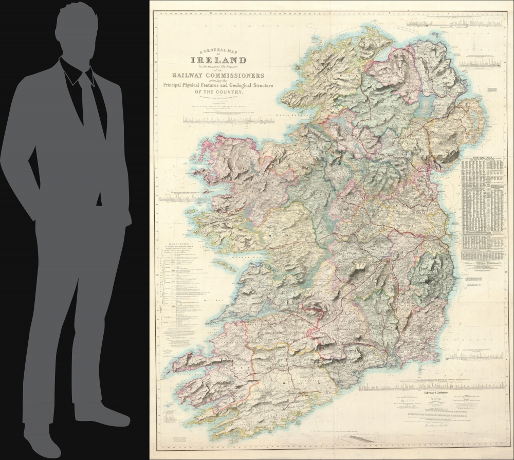 A General Map of Ireland to Accompany the Report of the Railway Commissioners shewing the Principal Physical Features and Geological Structure of the Country. - Alternate View 1