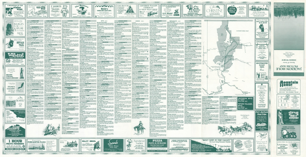 Jackson Hole Picture Map. - Alternate View 2