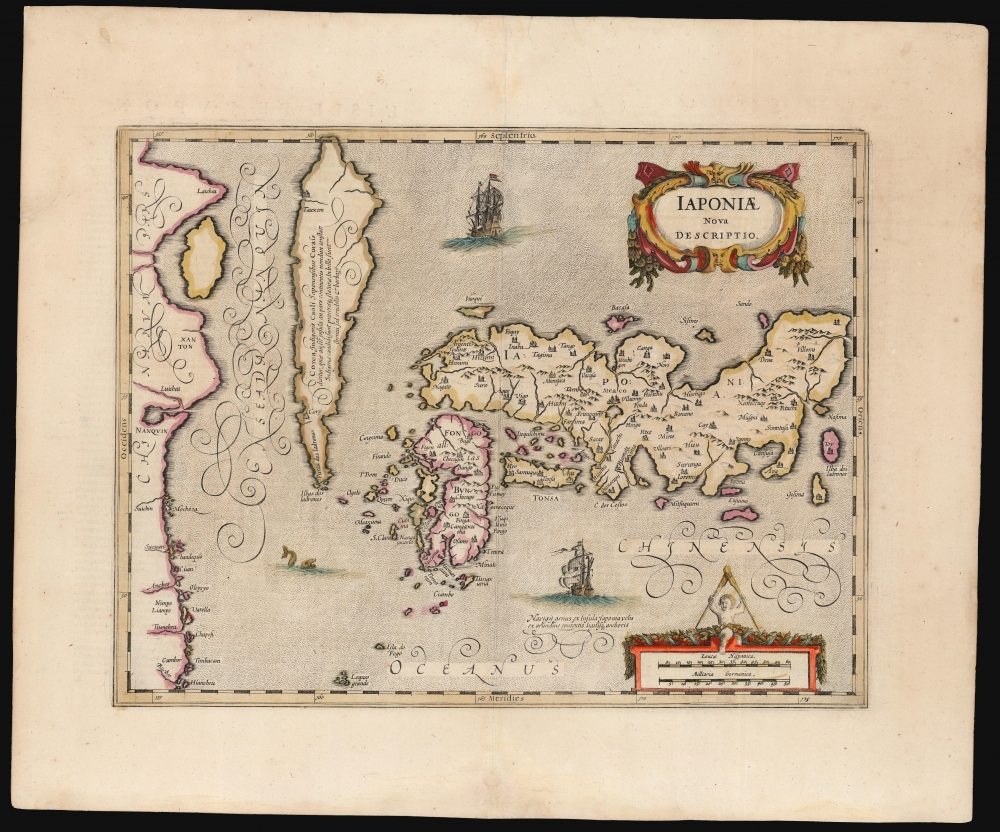 1636 Jansson / Teixeira Map of Japan w/ Insular Korea