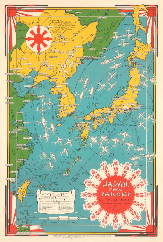 Japan, The Target A Pictorial Jap-Map. - Main View