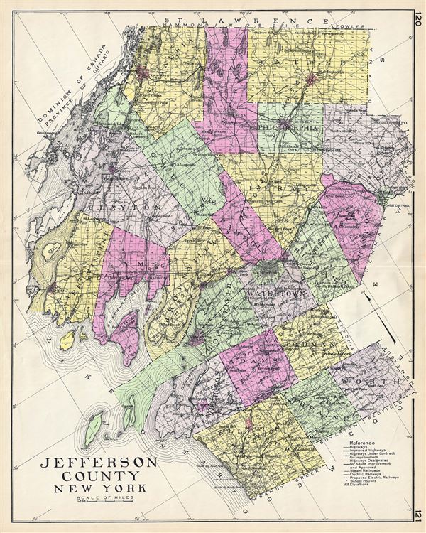 Jefferson County New York Geographicus Rare Antique Maps