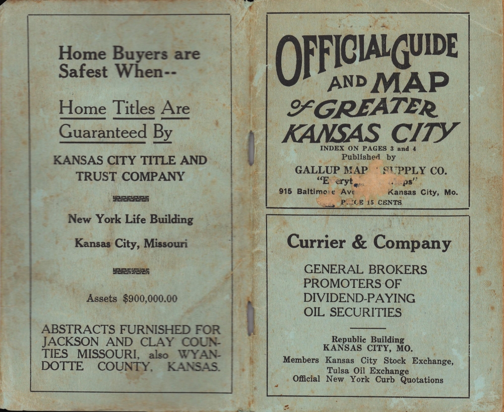 Official guide and map for greater Kansas City... - Alternate View 2
