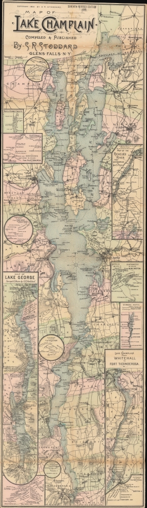 Map of Lake Champlain. - Main View