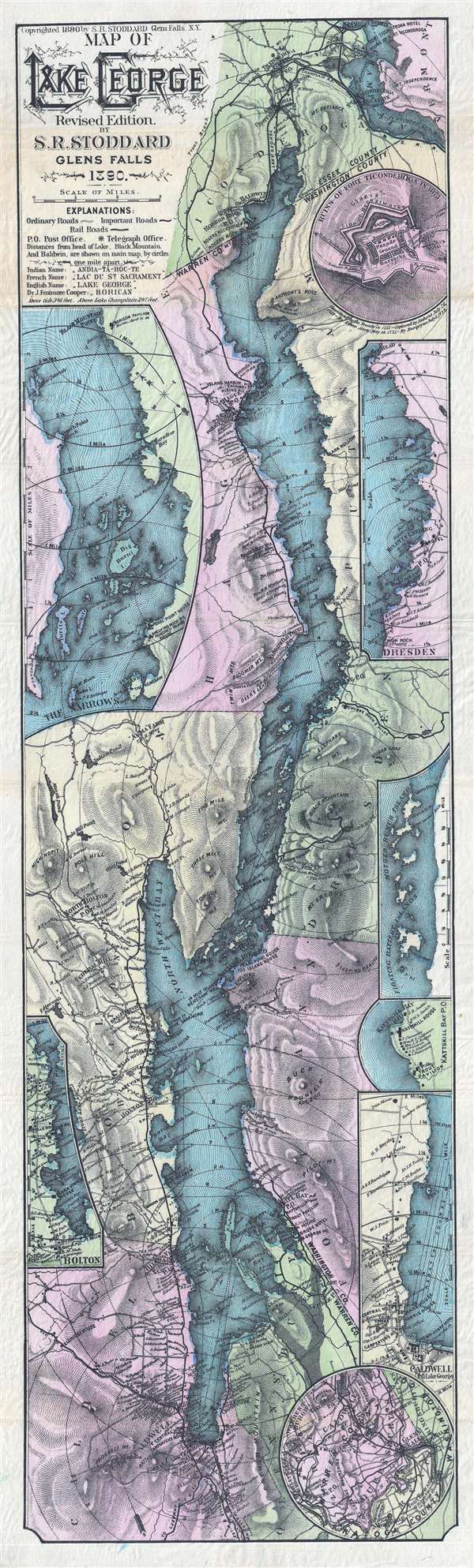 Map of Lake George. - Main View