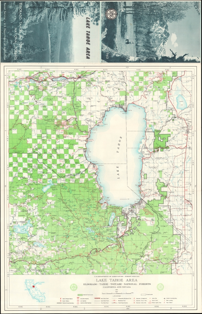 Lake Tahoe Area Eldorado-Tahoe-Toiyabe National Forests California and Nevada. - Main View