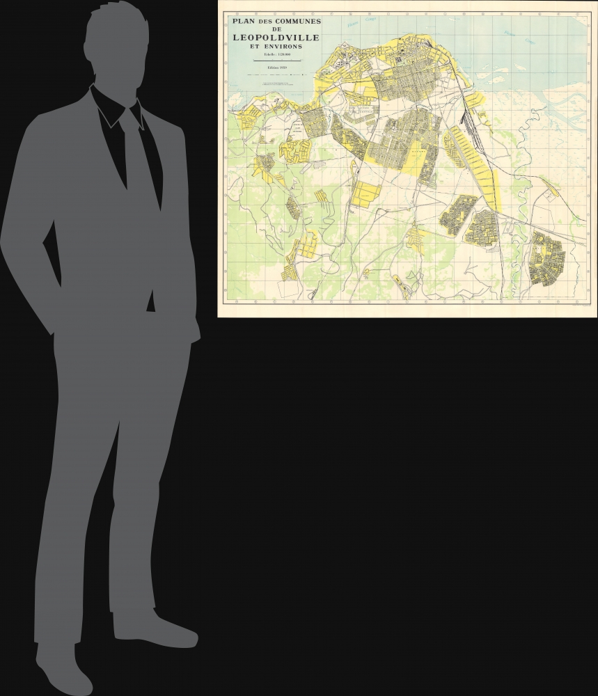 Plan des communes de Leopoldville et environs. - Alternate View 1