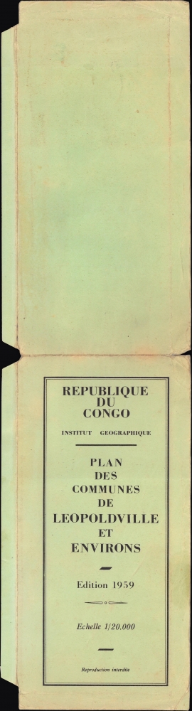 Plan des communes de Leopoldville et environs. - Alternate View 2