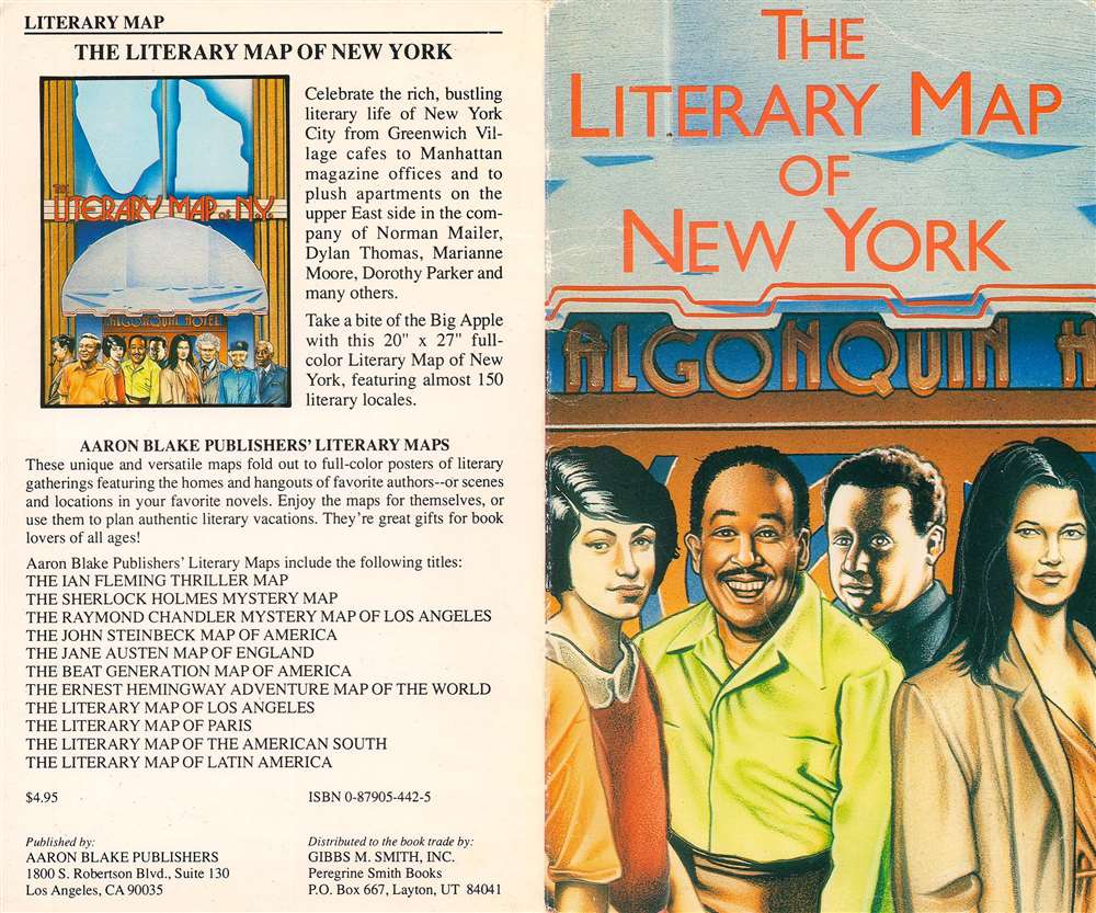 The Literary Map of N.Y. - Alternate View 1