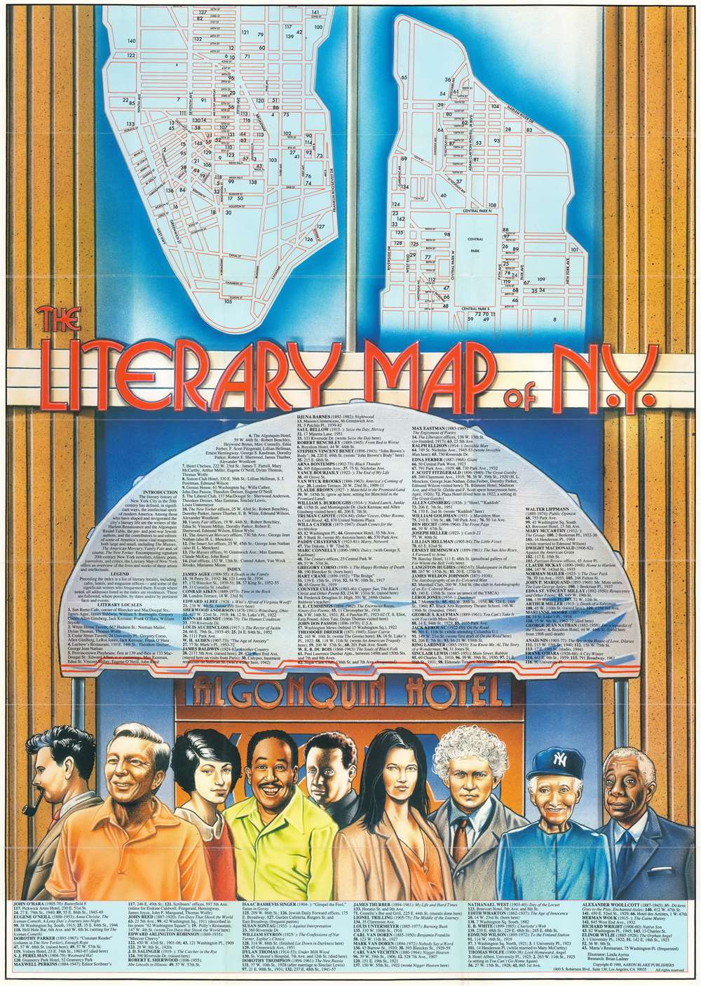 The Literary Map of N.Y. - Main View