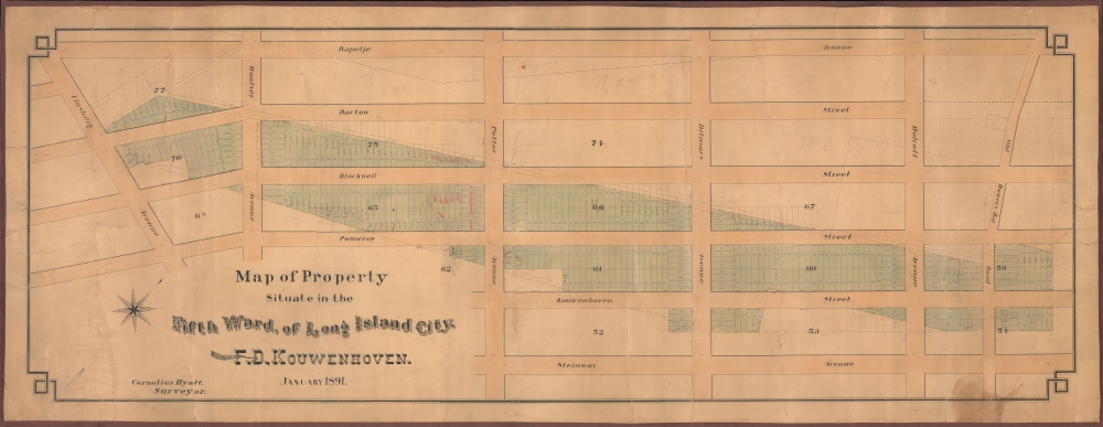 Map of Property Situate in the Fifth Ward, of Long Island City. - Main View