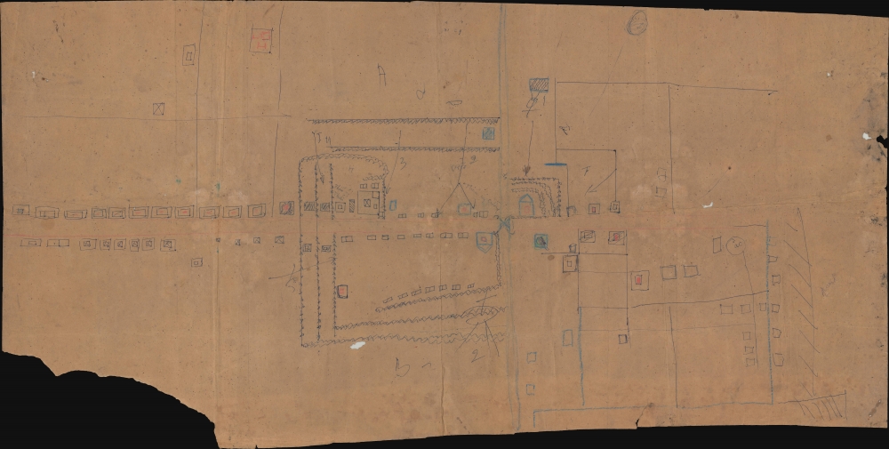 [Village Manuscript Map.] - Main View