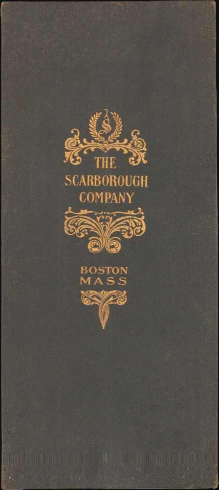 Scarborough's Topographic Map of Massachusetts Showing Railroads, electric Railways, Steamboat Lines, Highways, Post Offices, villages, etc. Completely Indexed. - Alternate View 2