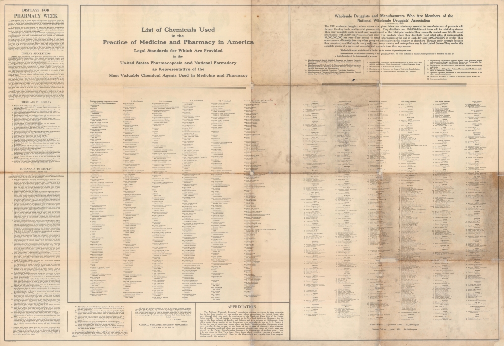 Medicinal Plant Map of the United States of America. - Alternate View 2