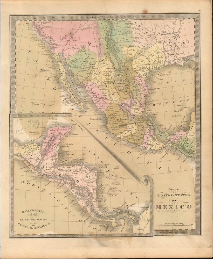 The United States of Mexico. / Guatemala or the United Provinces of Central America. - Main View