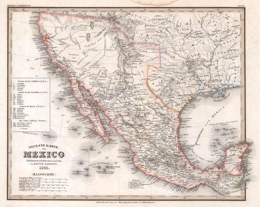 Neueste Karte von Mexico.: Geographicus Rare Antique Maps