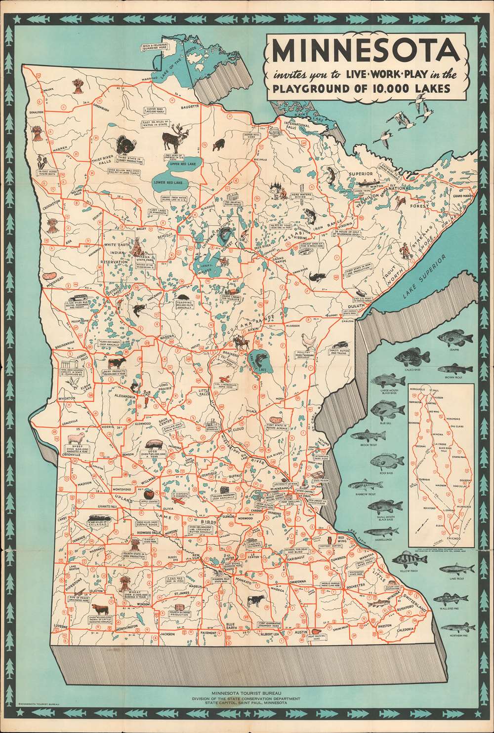 Old Map of St. Paul minnesota Saint Paul Map Fine Print 