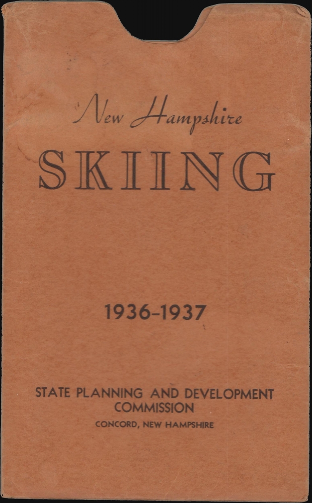 Map of New Hampshire Ski Trails 1936-7. - Alternate View 2