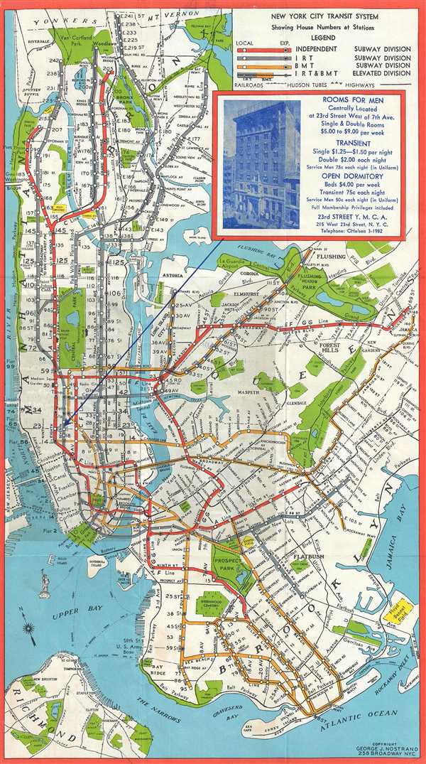 New York City Transit System Geographicus Rare Antique Maps - Vrogue