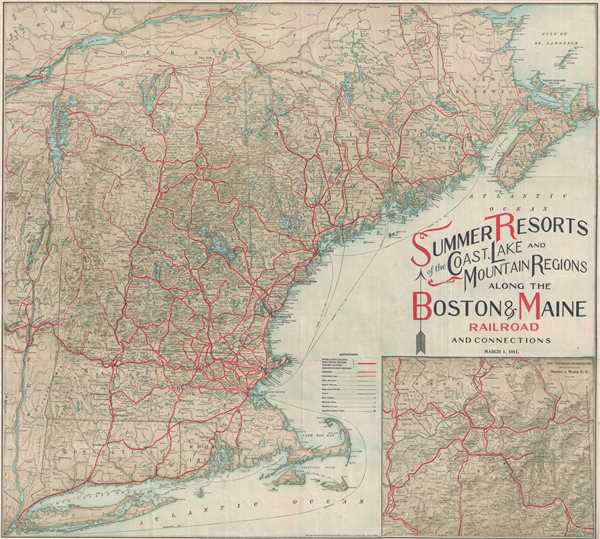 Summer Resorts of the Coast, Lake and Mountain Regions along the Boston and Maine Railroad and Connections. - Main View