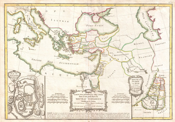 Carte des Regions et des Lieux dont il est parle dans le Nouveau Testament. - Main View