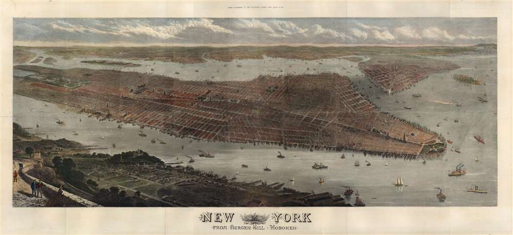 New York from Bergen Hill Hoboken. - Main View