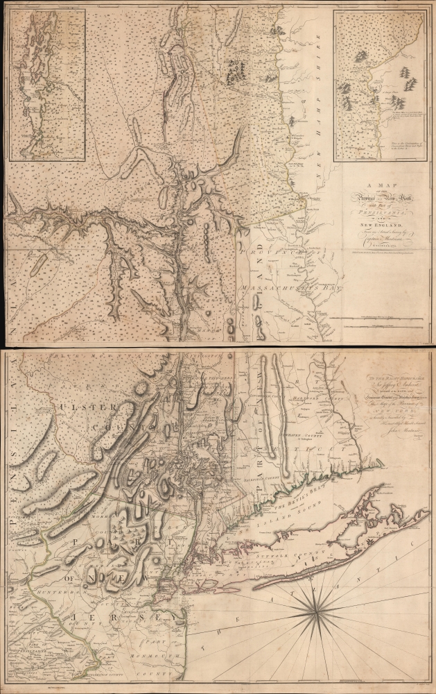 A Map of the Province of New-York, with Part of Pensilvania, and New England. - Main View