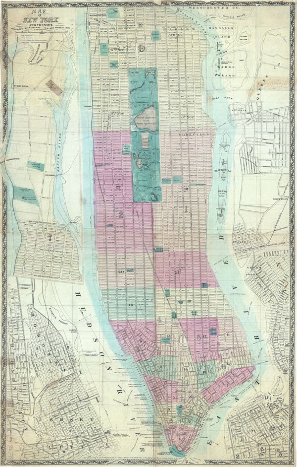 Map of New York and Vicinity. - Main View