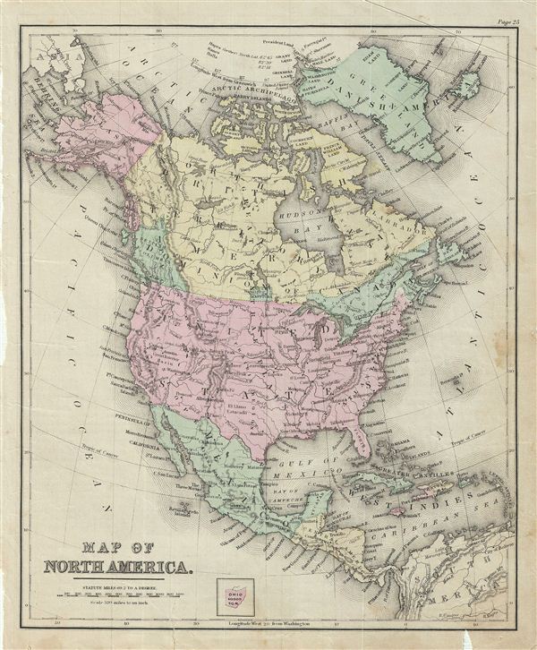 Map of North America. - Main View