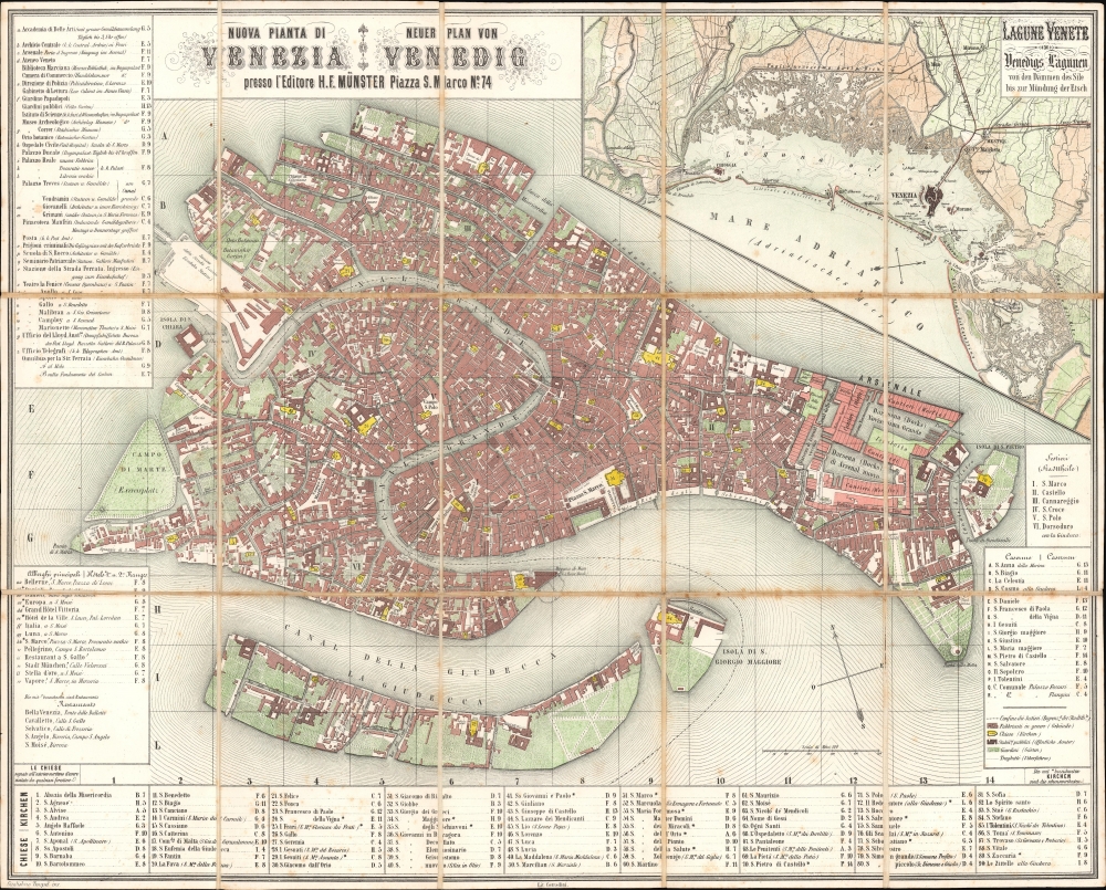 Nuova Pianta di Venezia. Neuer Plan von Venedig. - Main View