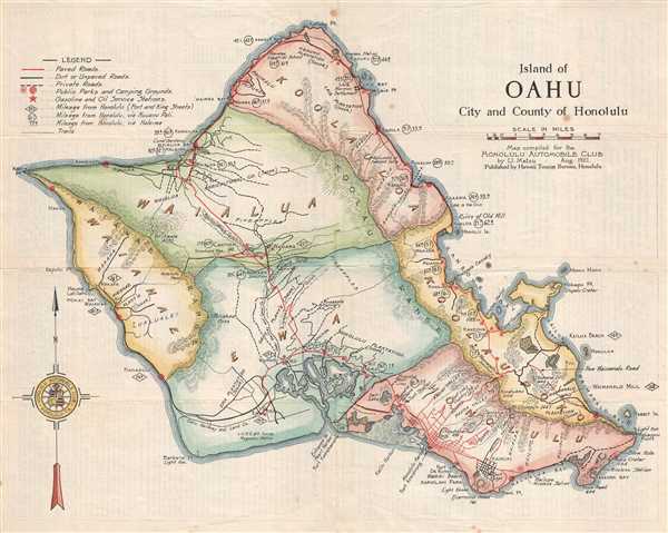 Island of Oahu City and County of Honolulu. - Main View