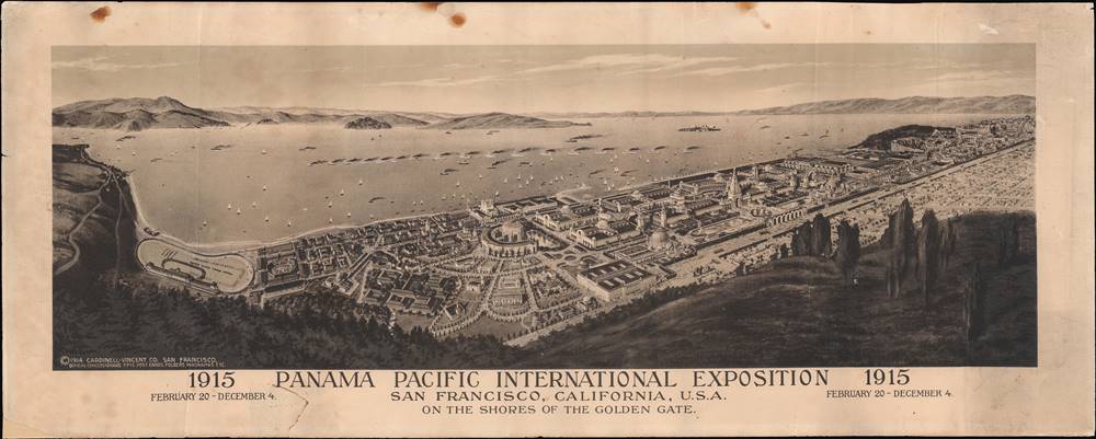 Panama Pacific International Exposition: San Francisco, CA USA On the Shores of the Golden Gate. - Main View