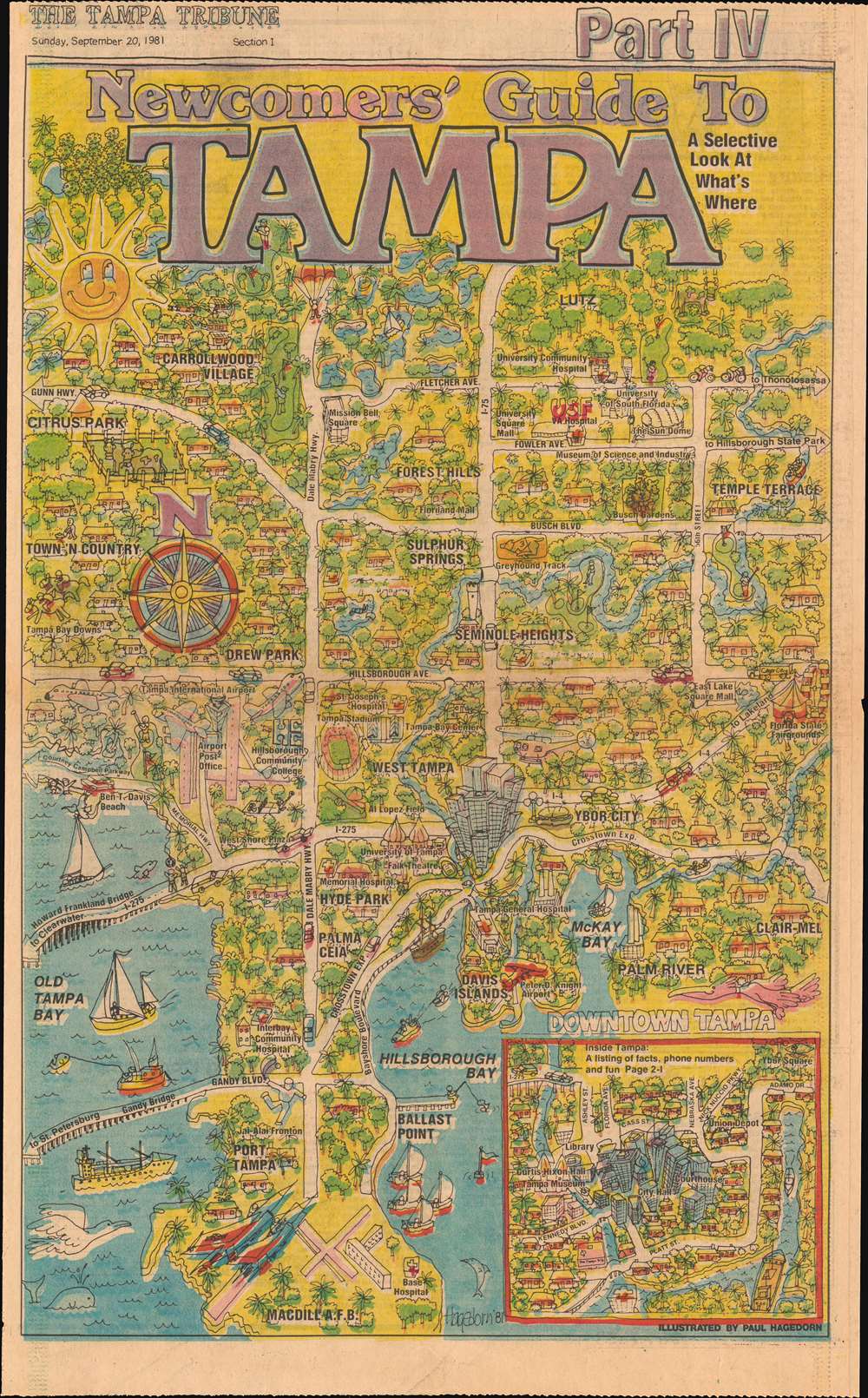 Newcomers' Guide to Tampa.: Geographicus Rare Antique Maps