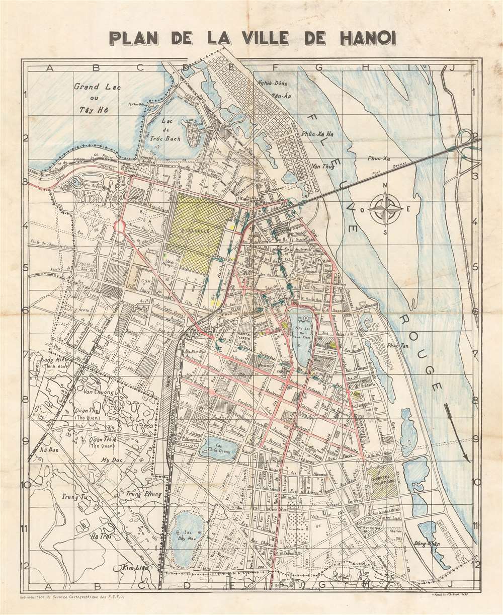 Plan de la Ville de Hanoi. - Main View