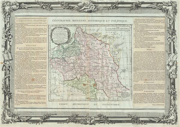 Etats de Pologne et de Lithuanie Divises par Palaunats et Provinces Ecclesiastiques Avec le Roiaume de Prusse et le Duche de Curlande. - Main View