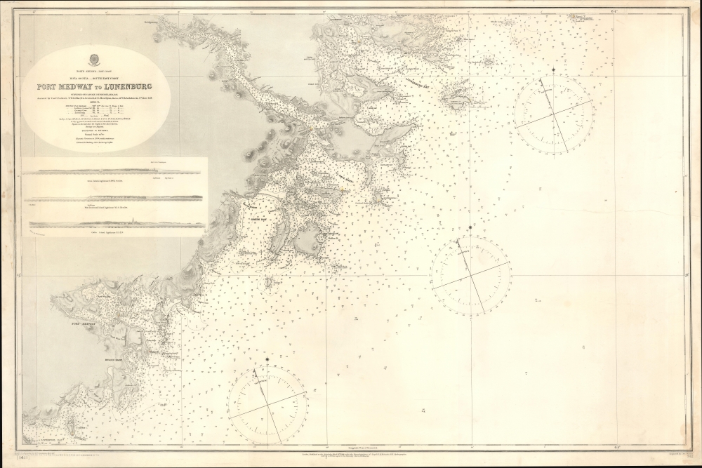 North America. East Coast. Nova Scotia. South East Coast. Port Medway to Lunenburg. - Main View