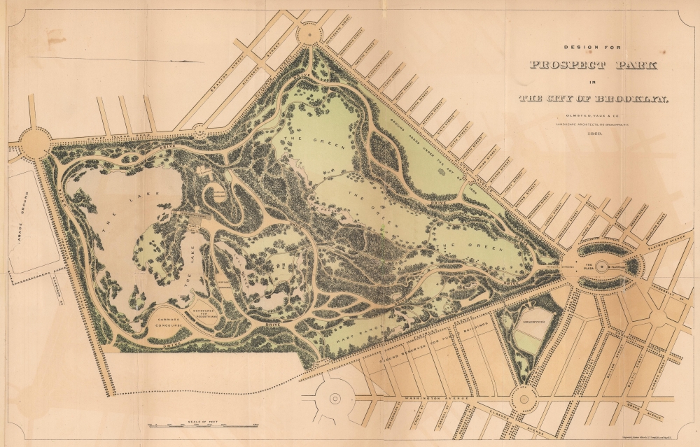 Design for Prospect Park in the City of Brooklyn. - Main View