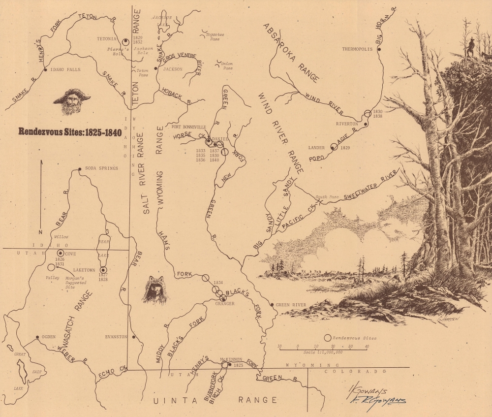 Rendezvous Sites: 1825 - 1840. - Main View