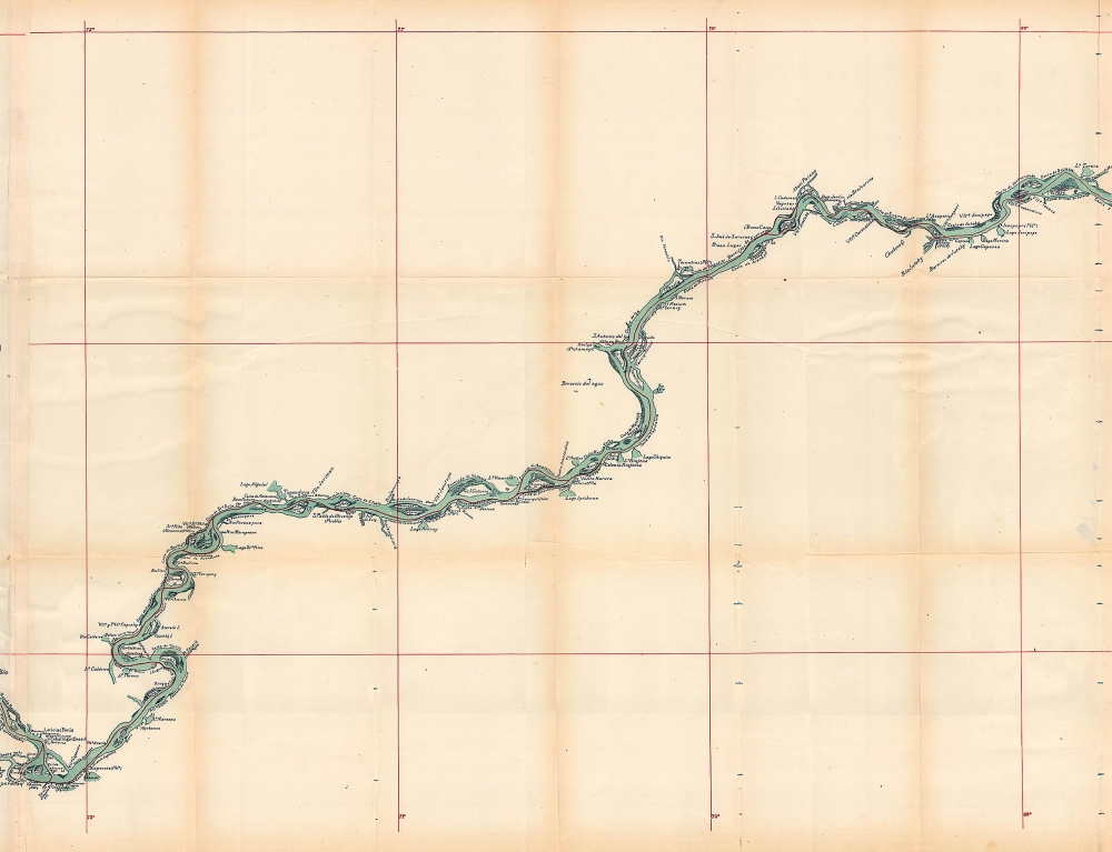 Plano del Rio 'Amazonas' desde Iquitos hasta Manaos: levantado por orden del Señor Prefecto del Departamento de Loreto Coronel D. Pedro Portillo Segun el Plano proporcionado por la Compañía de Vapores 'Booth and Co. Iquitos - Liverpool' - Alternate View 3