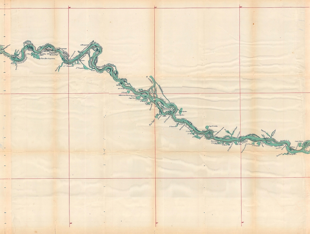 Plano del Rio 'Amazonas' desde Iquitos hasta Manaos: levantado por orden del Señor Prefecto del Departamento de Loreto Coronel D. Pedro Portillo Segun el Plano proporcionado por la Compañía de Vapores 'Booth and Co. Iquitos - Liverpool' - Alternate View 4