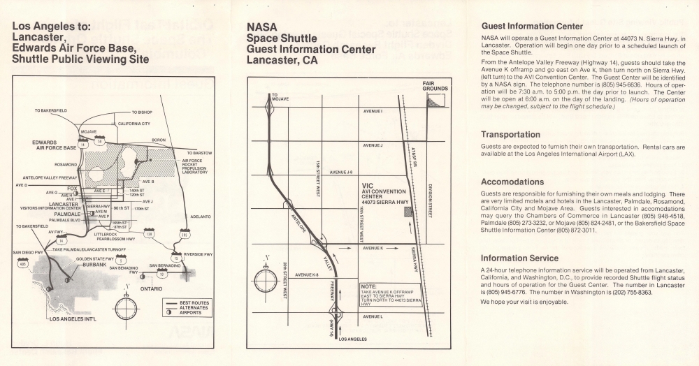 Orbital Test Flight of The Space Shuttle Orbiter 'Columbia'. Guest Information. - Alternate View 2