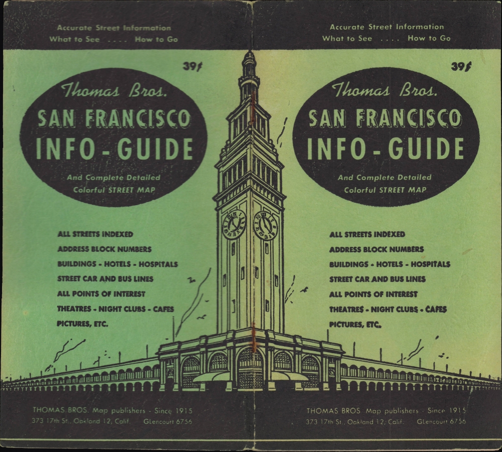 Thomas Bros. Map of The City and County of San Francisco. - Alternate View 1