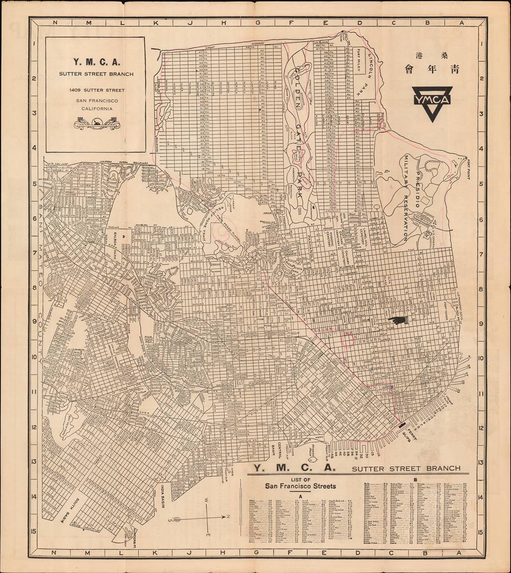 City Map of San Francisco, Cal.: Geographicus Rare Antique Maps