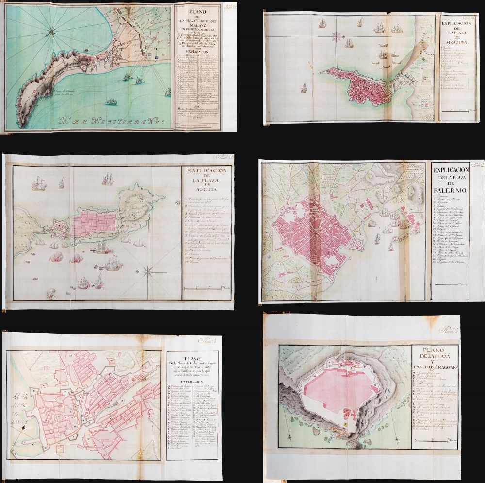 Guerra De Cerdeña Ysicilia, En Los Años De 1717, 18, 19, Y 1720. Con Reflexiones Militares Del Marquèsde La Mina Conde De Pezuela. - Alternate View 1