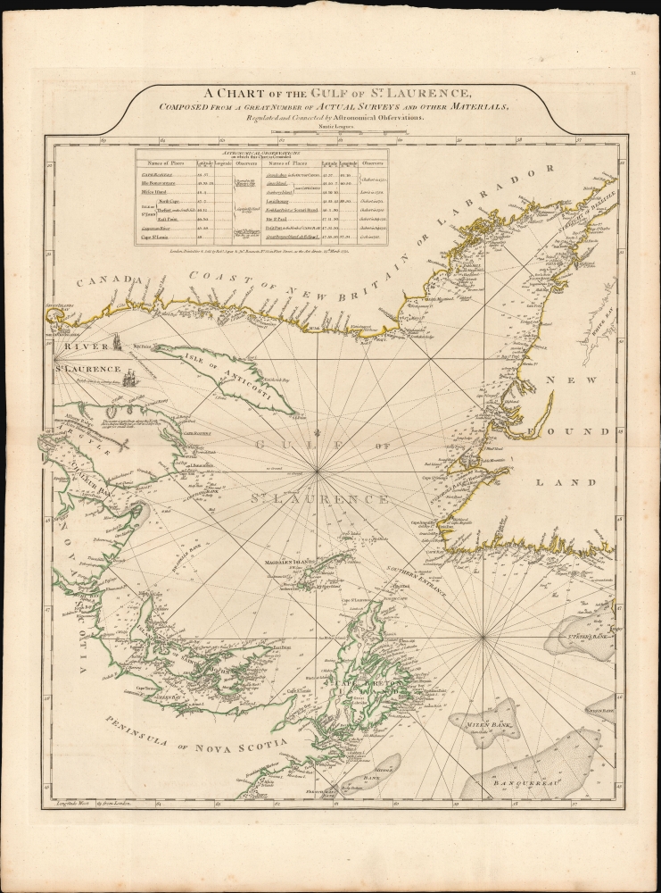 A Chart of the Gulf of St. Laurence. - Main View