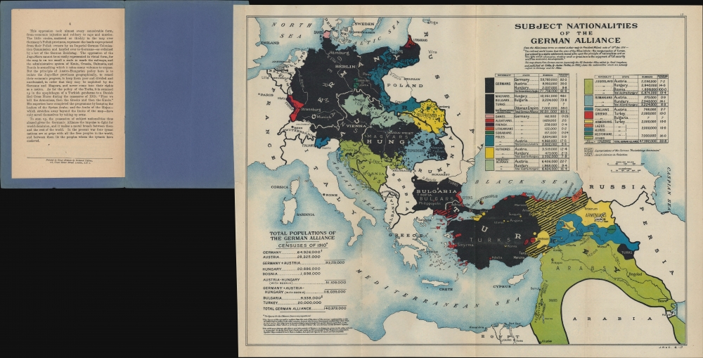 Subject Nationalities of the German Alliance. - Alternate View 1